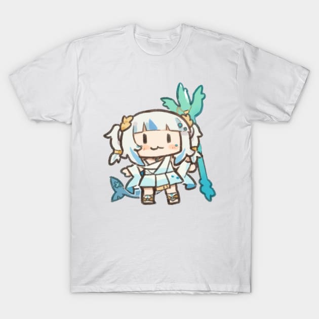 Smol Gawr Gura T-Shirt by Ghazinagato